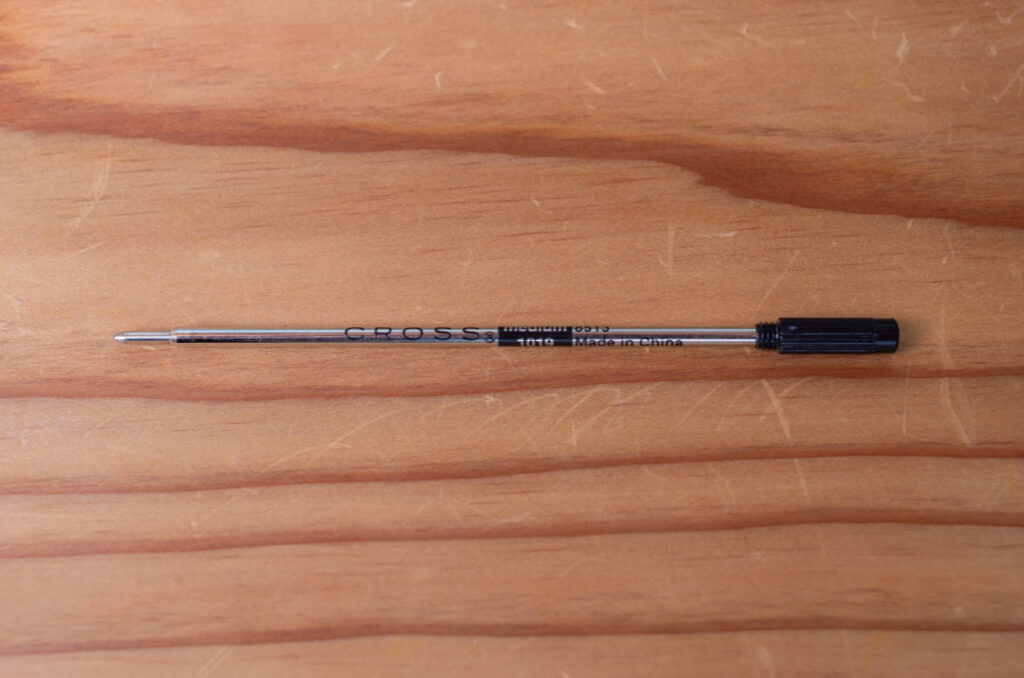CROSSのボールペンに三菱SK-8の替芯を装着